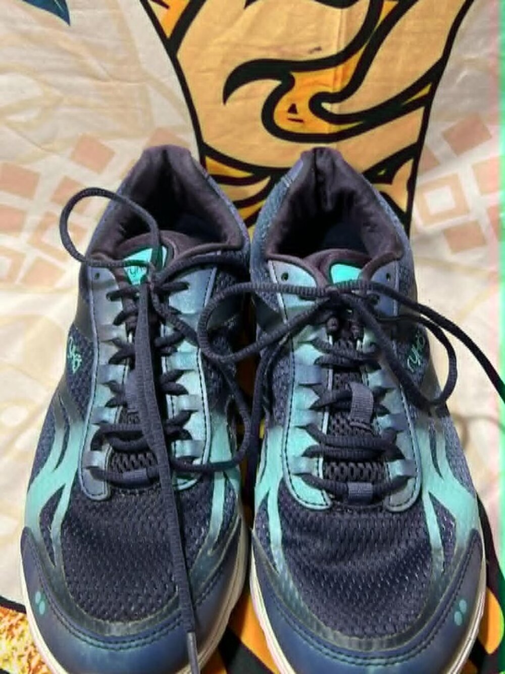 Ryka Devotion Plus 2 Walking Shoes | Navy & Teal | Size 9.5 - Picture 2 of 8